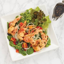 Rocket Salad with Deep-Fried Soft Shell Crab and Balsamic