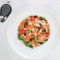 Smoked Salmon and Rocket Salad with Balsamic Dressing