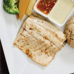 Salt-grilled Sea Bass Steak