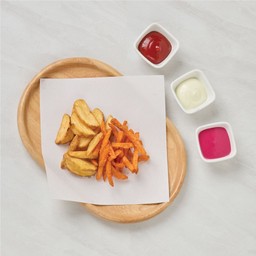 Potato Wedges and Sweet Potato Fries