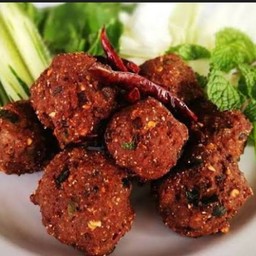 ลาบหมูทอด/เนื้อ