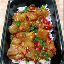 กะเพราเอ็นแก้วตุ๋น