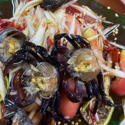 ตำลาวปลาร้า ปูนาดอง