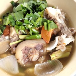 ซุปเนื้อน่องลาย + เอ็นแก้ว + เนื้อสามชั้น ขนาด L 2-3 คนทาน  เลือกเนื้อผสมได้