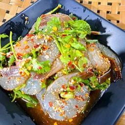 ลาบกุ้งสด