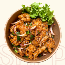 ยำไก่ป็อปแซ่บจุก (เป็นกับข้าว)