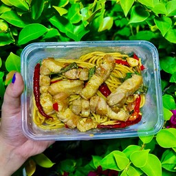 สปาเก็ตตี้ขี้เมาหมูสามชั้น