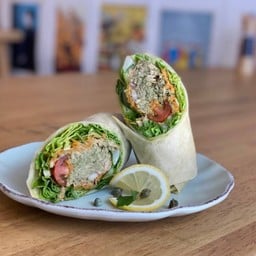 Zesty Pesto Tuna Wrap