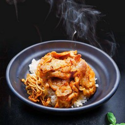 ข้าวหน้าหมูหม่าล่า