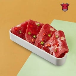 F2 เนื้อสันคอชาบูนำเข้าซอสเผ็ด