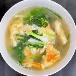 ต้มจืดไข่น้ำ + ข้าวสวย