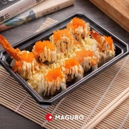 โรลไส้กุ้งเทมปุระ ราดซอสสไปซี่