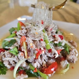 ยำ วุ้นเส้น+หมูสับ