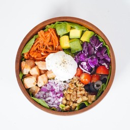 Rainbow Salad Salmon