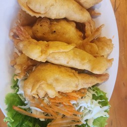 กุ้งชุปแป้งทอด