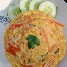 ข้าวไข่เจียวปูอัด