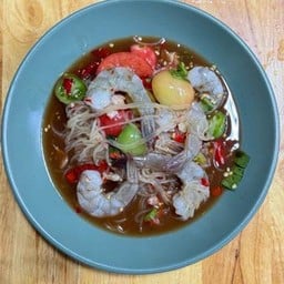 ตำเส้นเล็กกุ้งสด