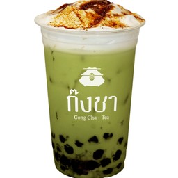 ชาเขียวไข่มุกเบิร์นไฟ