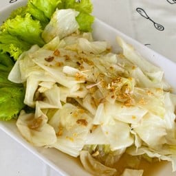 กะหล่ำปลีผัดน้ำปลา เป็นกับไม่มีข้าว