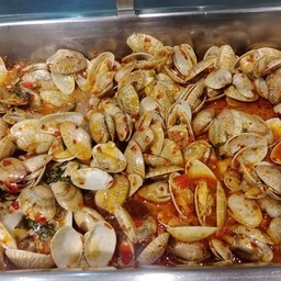 ผัดหอยลาย+ข้าว