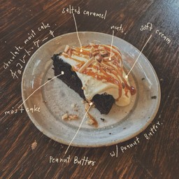 เค้กช็อคเนยถั่ว