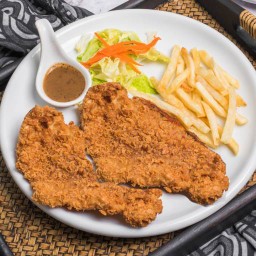 สเต็กปลา 2 ชิ้น