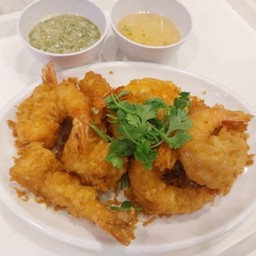 กุ้งชุปแป้งทอด