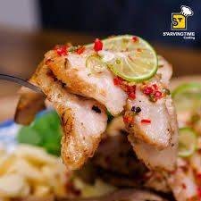 คอหมูย่างมะนาว