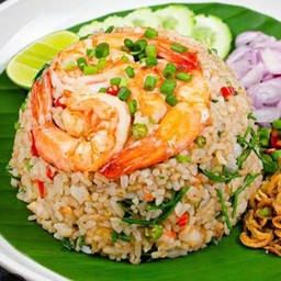 ข้าวผัดกะปิกุังสด