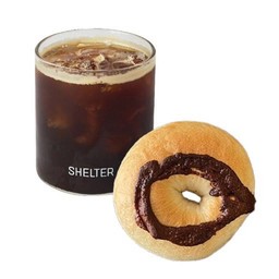 Iced Americano + Nutella bagel