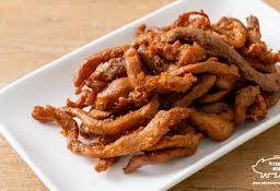 หมูแดดเดียวทอด