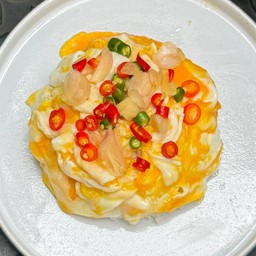 ข้าวไข่ขยี้พริกน้ำปลา