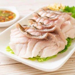 เนื้อปลาเก๋าลวกจิ้ม