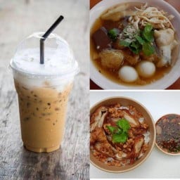 กระเพาะปลา สปาเก็ตตี้ เครื่องดื่ม ( วัดด่าน )