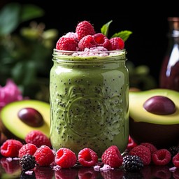 อะโวคาโด,มิกซ์เบอร์รี่นมสดปั่่น