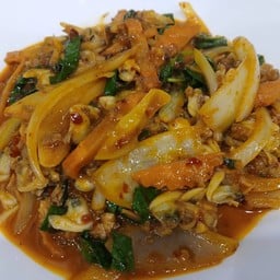 ผัดพริกเผาหอยลาย(กับข้าว)
