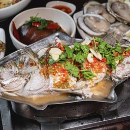 ปลาทับทิมนึ่งมะนาว (ตามขนาด)
