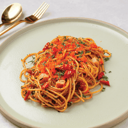 สปาเก็ตตี้ภูเขาไฟไข่กุ้ง