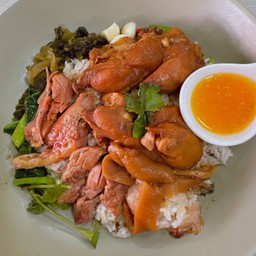 ข้าวหน้ารวมหมูโซ้ย(ราดซอสโซ้ย)