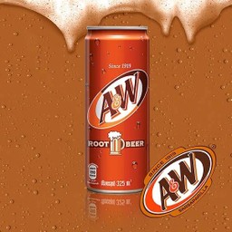 A&W น้ำอัดลมกลิ่นรูทเบียร์ กระป๋อง 325 ML