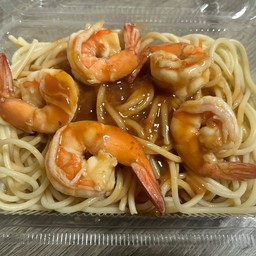 สปาเก็ตตี้ผัดซอสกุ้ง