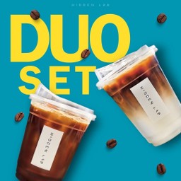 Duo Set 2 (กาแฟดำ1แก้ว กาแฟนม1แก้ว)