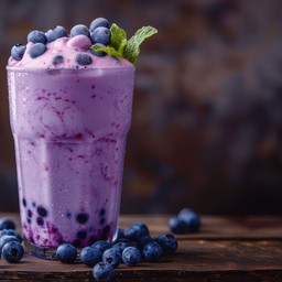 บลูเบอร์รี่นมสดปั่น