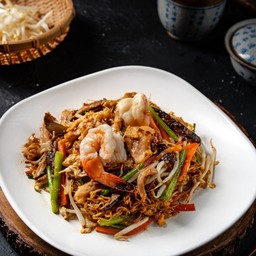 ผัดหมี่ฮกเกี้ยน กุ้ง+ไก่