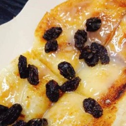 ปังปิ้งแผ่น-ลูกเกดนม