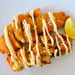 ไก่ห่อไบโอบะทอด