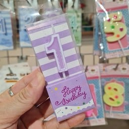 เทียนตัวเลข 1