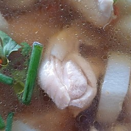 ต้มไก่หัวไชเท้า