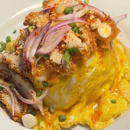 ข้าวยำไก่แซบ+ไข่ข้น