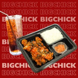 ไก่ทอดเกาหลี 200 กรัม+ข้าวหอมมะลิ+เครื่องเคียง+โค้ก 22 ออนซ์